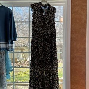 Who What Wear Black Floral Maxi Dress XXL